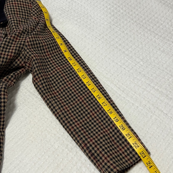 Vintage Norton McNaughton Houndstooth Women's Blazer with Velvet Collar Size 12 - Picture 15 of 16